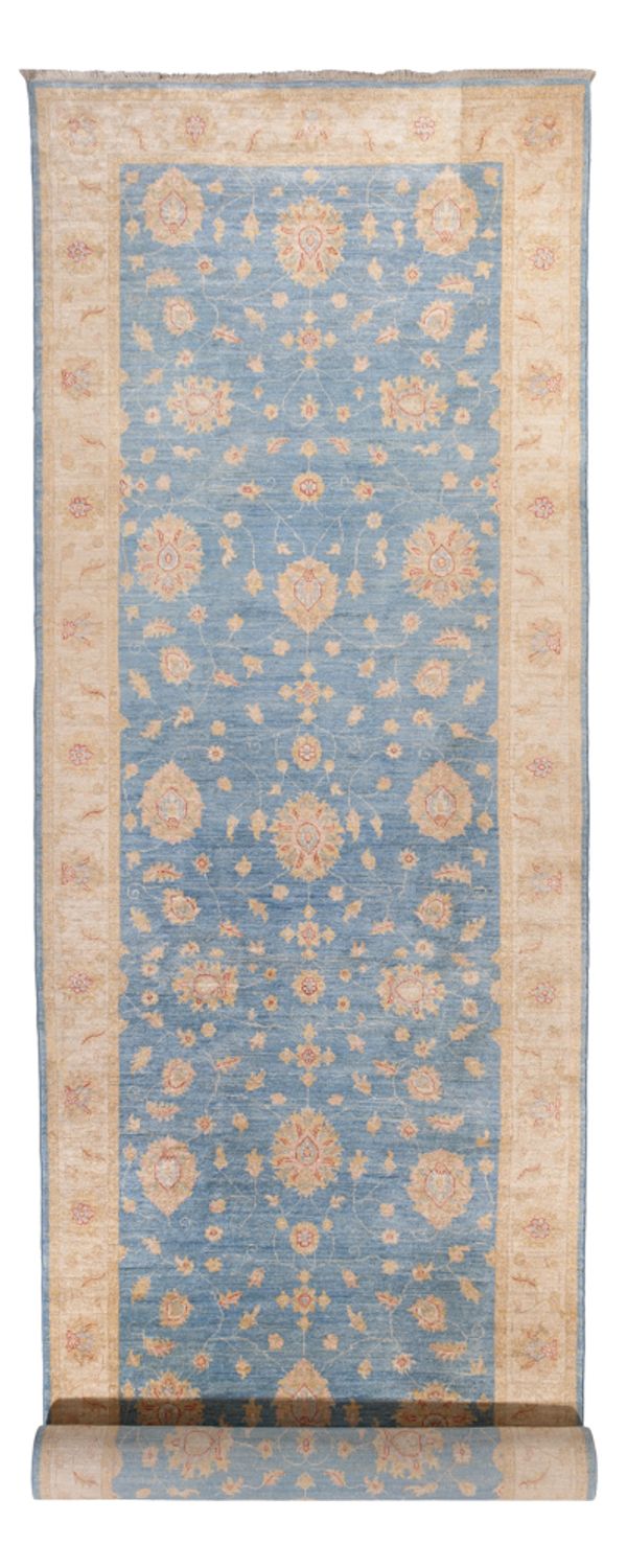 Alfombra de pasillo Alfombra Ziegler - 485 x 143 cm - azul claro