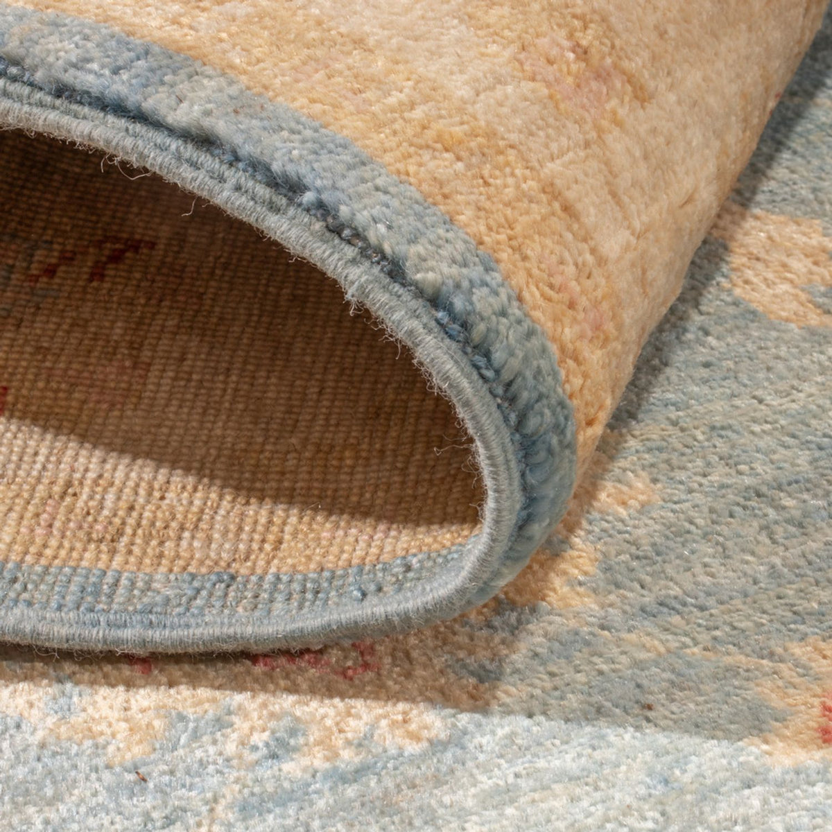 Alfombra de pasillo Alfombra Ziegler - 485 x 143 cm - azul claro