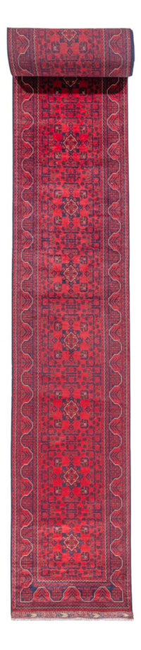 Alfombra de pasillo Alfombra afgana - Kunduz - 945 x 78 cm - rojo