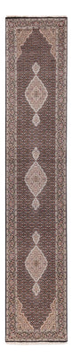 Alfombra de pasillo Alfombra oriental - Tabriz - 406 x 82 cm - antracita