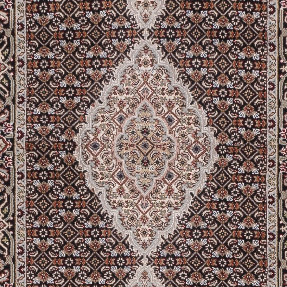Alfombra de pasillo Alfombra oriental - Tabriz - 406 x 82 cm - antracita
