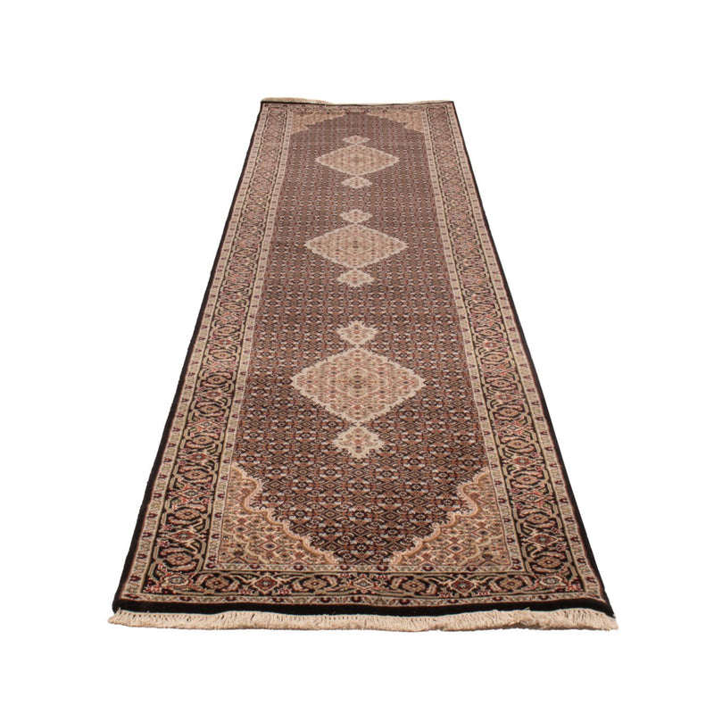 Alfombra de pasillo Alfombra oriental - Tabriz - 406 x 82 cm - antracita