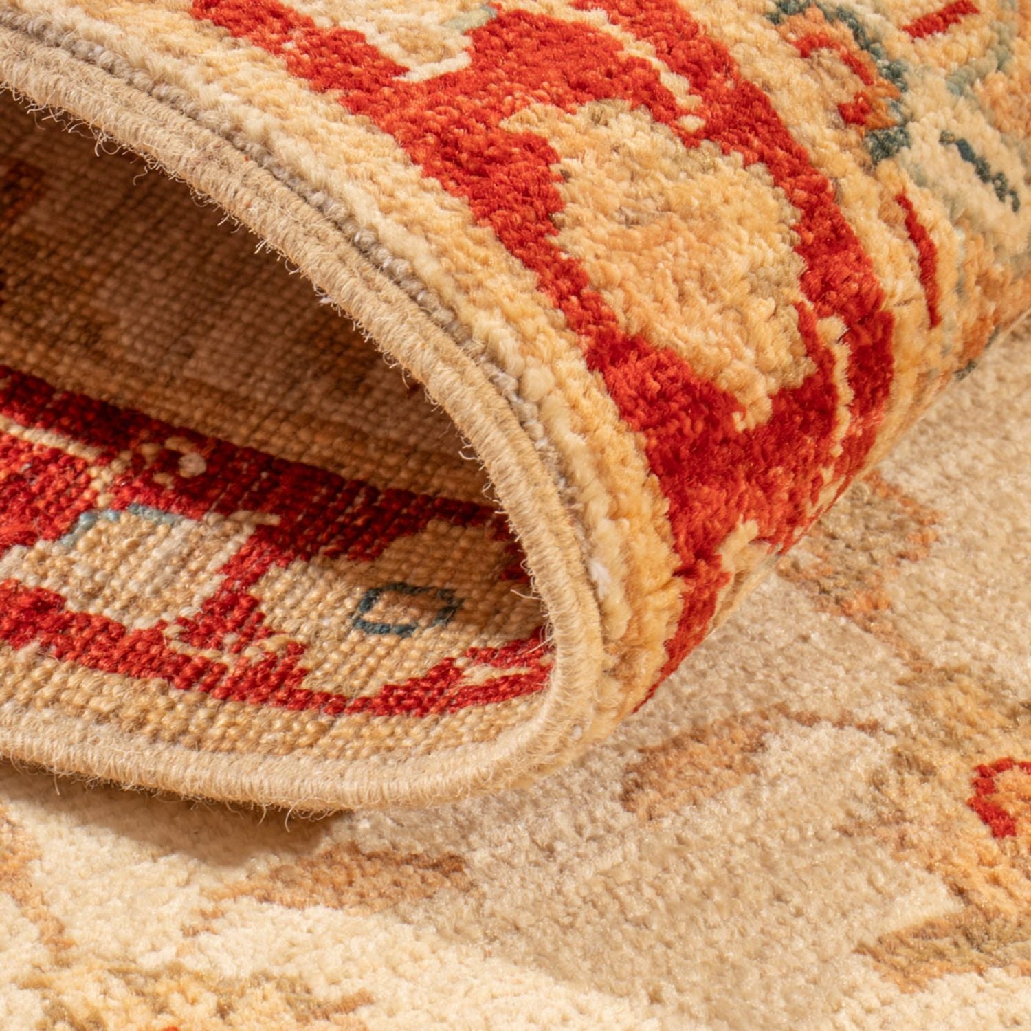 Alfombra de pasillo Alfombra Ziegler - 144 x 49 cm - beige