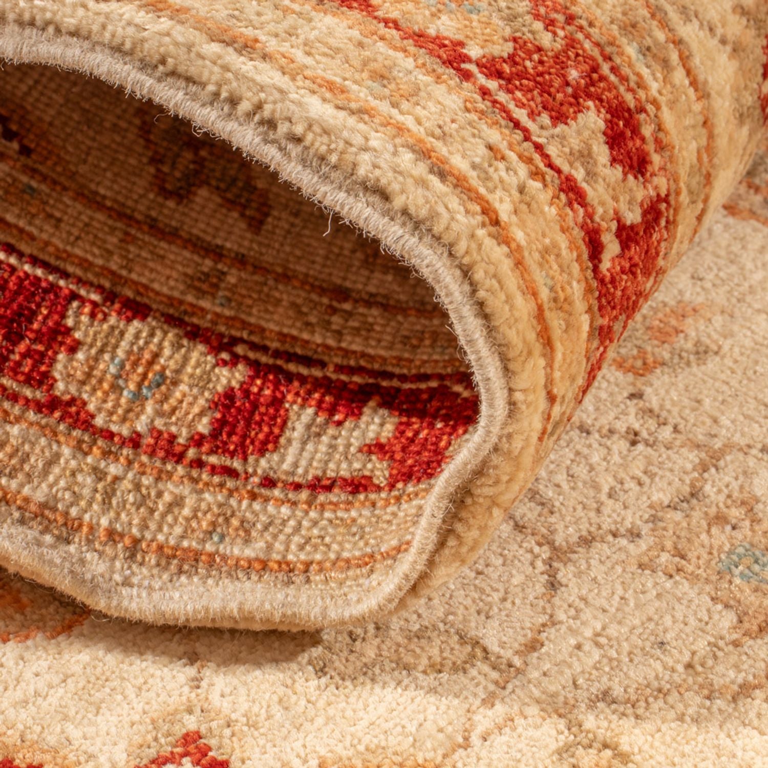 Alfombra de pasillo Alfombra Ziegler - 144 x 51 cm - beige
