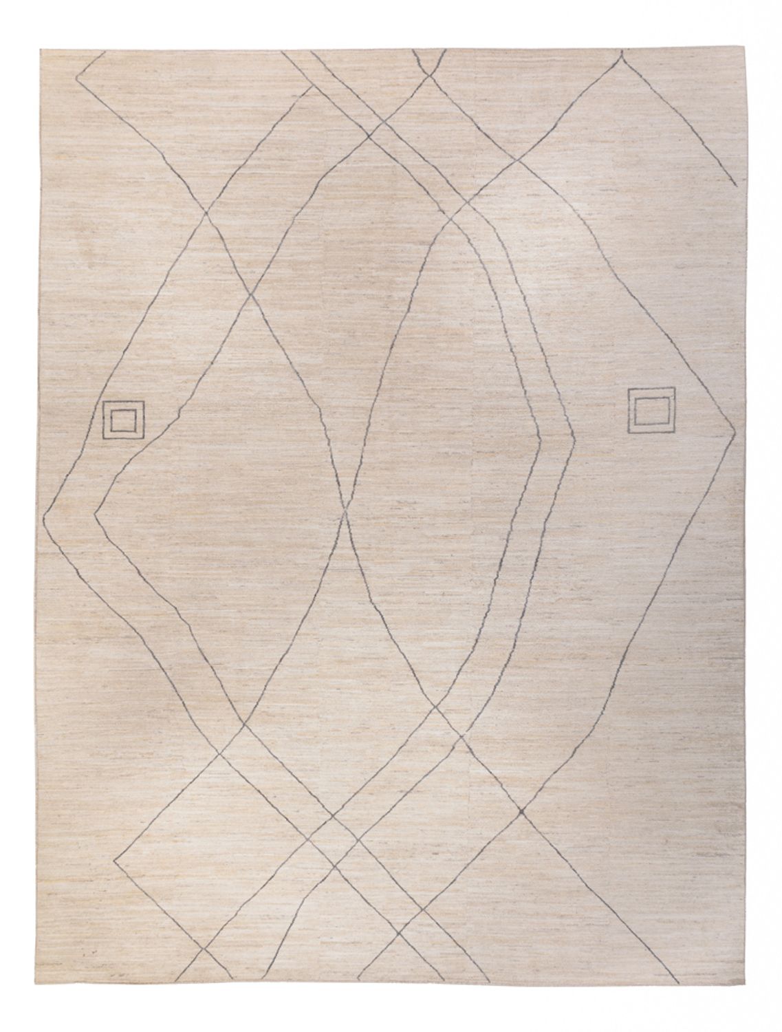 Alfombra de diseño - 410 x 310 cm - azul claro