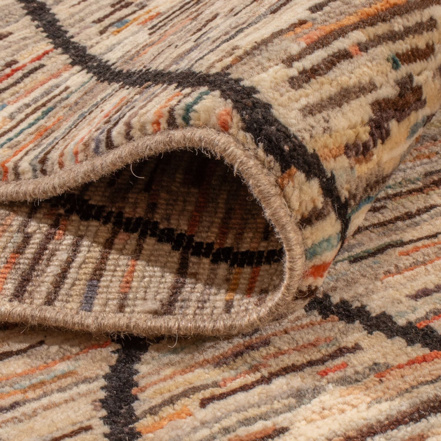 Alfombra de diseño - 284 x 218 cm - beige oscuro