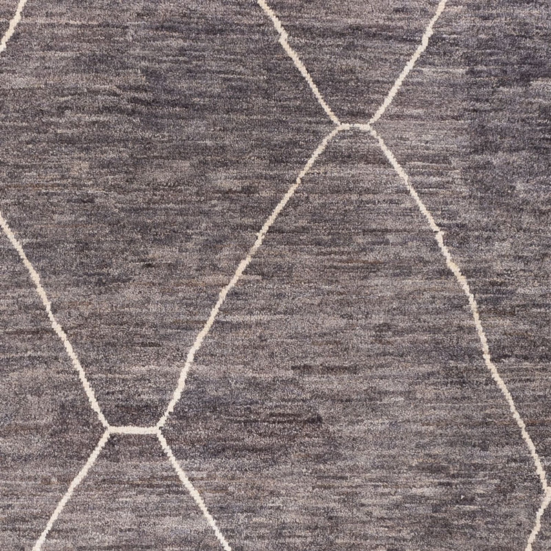 Alfombra bereber - 194 x 158 cm - gris