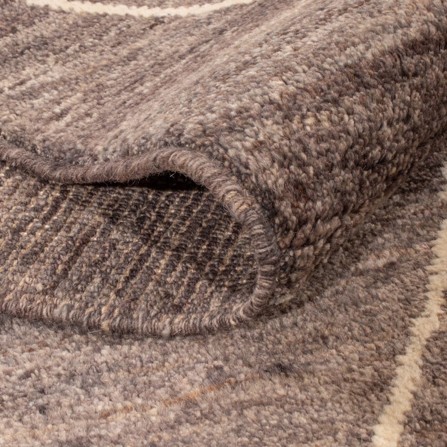 Alfombra bereber - 194 x 158 cm - gris