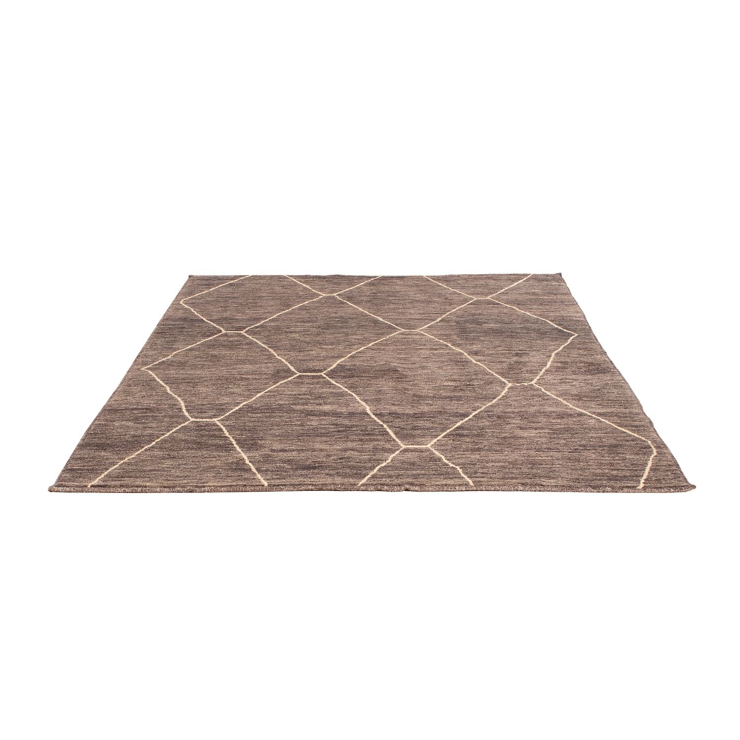 Alfombra bereber - 194 x 158 cm - gris
