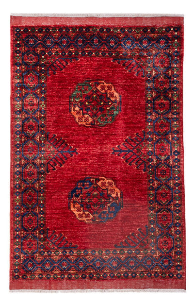 Alfombra afgana 122x183cm - Alfombra oriental - rojo