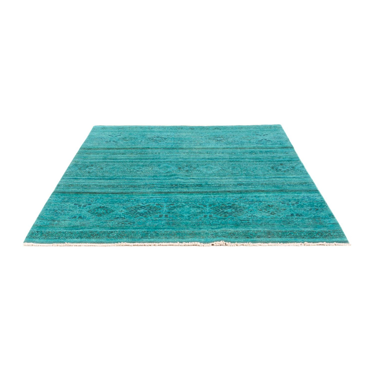 Alfombra Ziegler - Vintage/revestido - 201 x 148 cm - azul