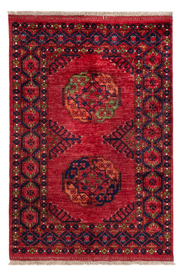 Alfombra afgana - Kunduz - 148 x 100 cm - rojo