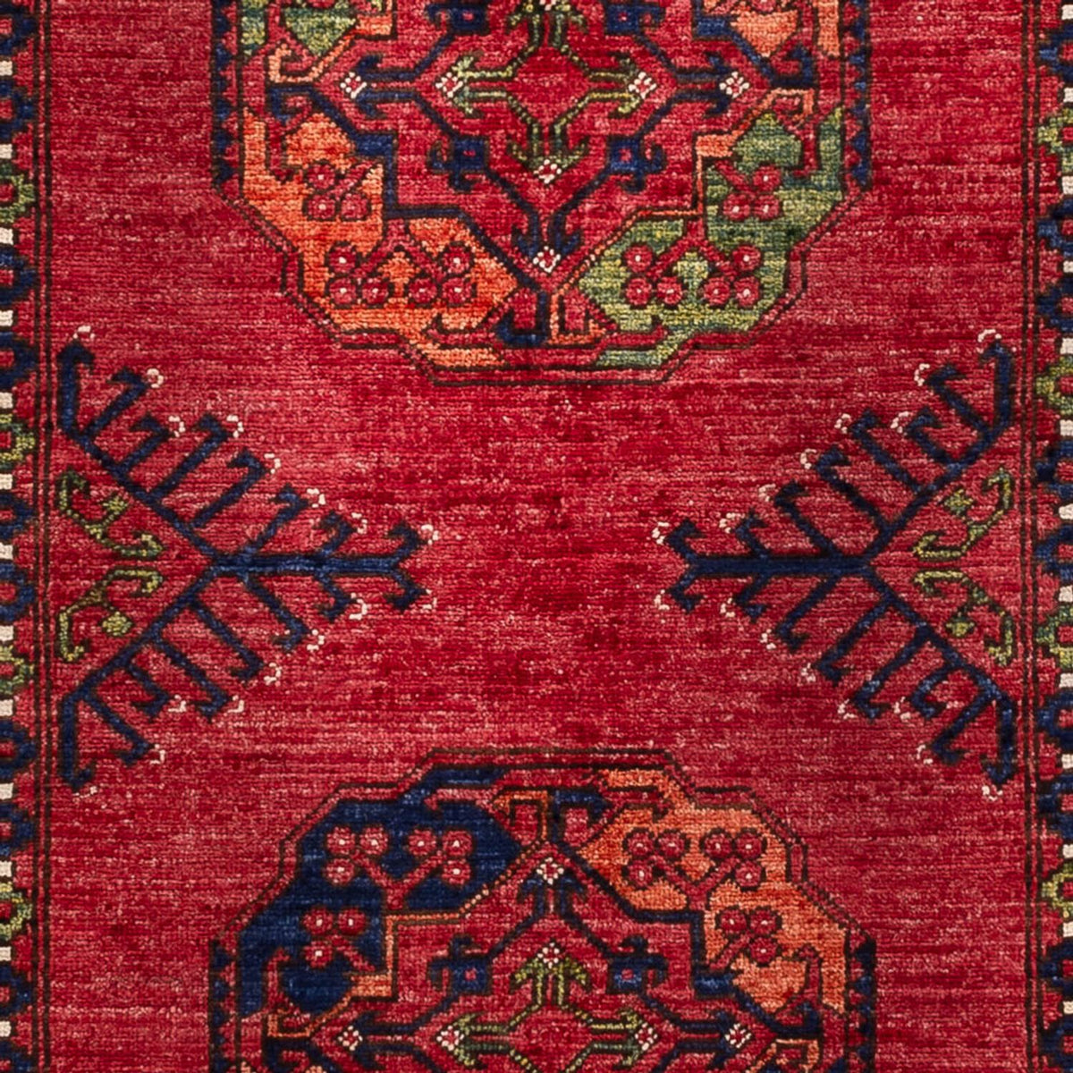 Alfombra afgana - Kunduz - 148 x 100 cm - rojo