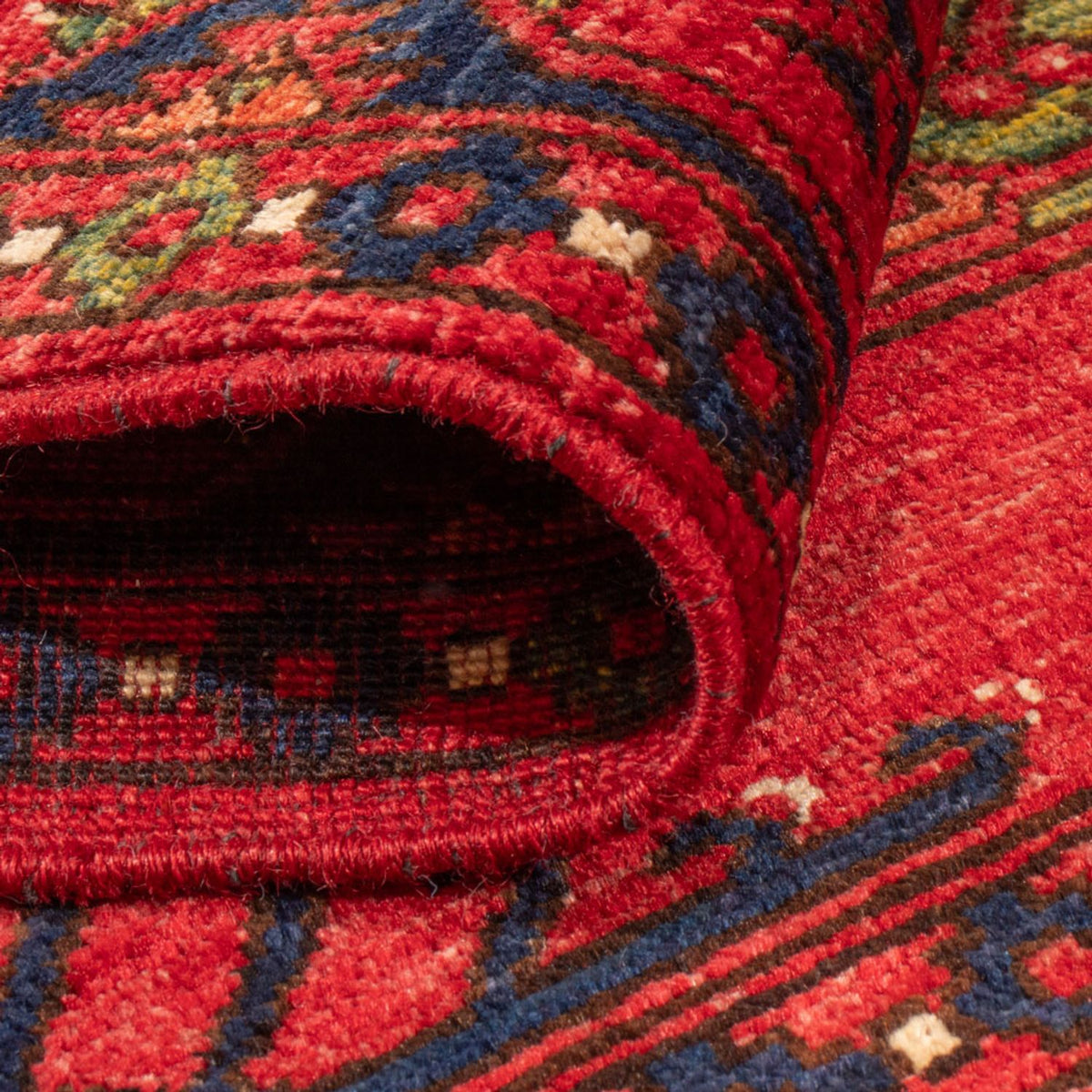 Alfombra afgana - Kunduz - 148 x 100 cm - rojo