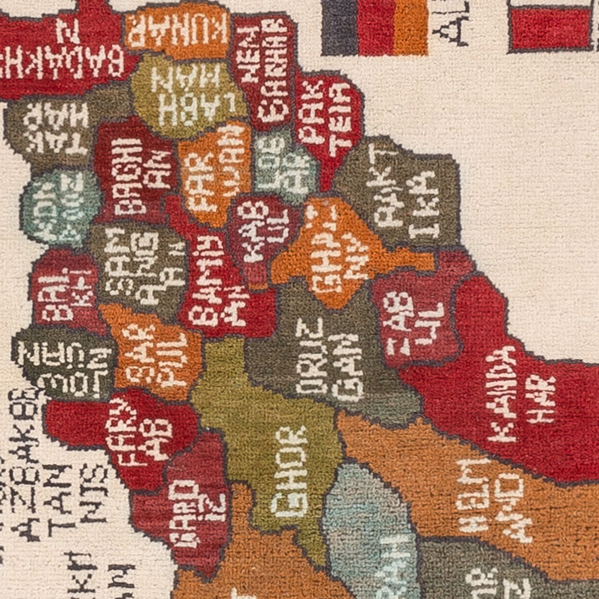 Alfombra afgana - 104 x 71 cm - multicolor