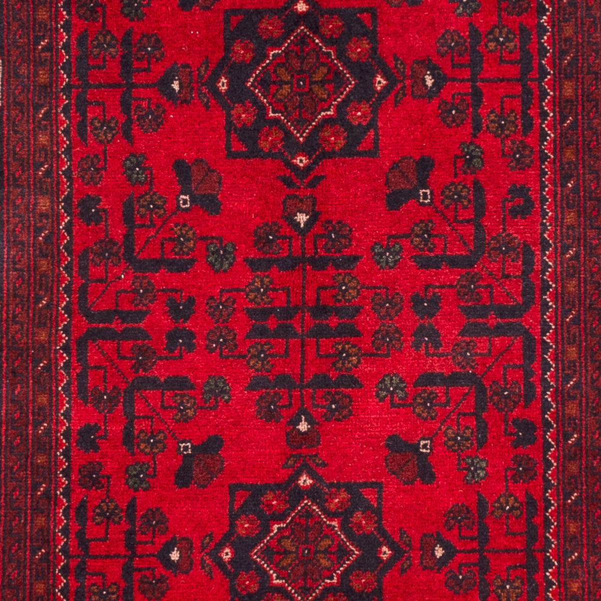 Alfombra afgana - Kunduz - 150 x 98 cm - rojo