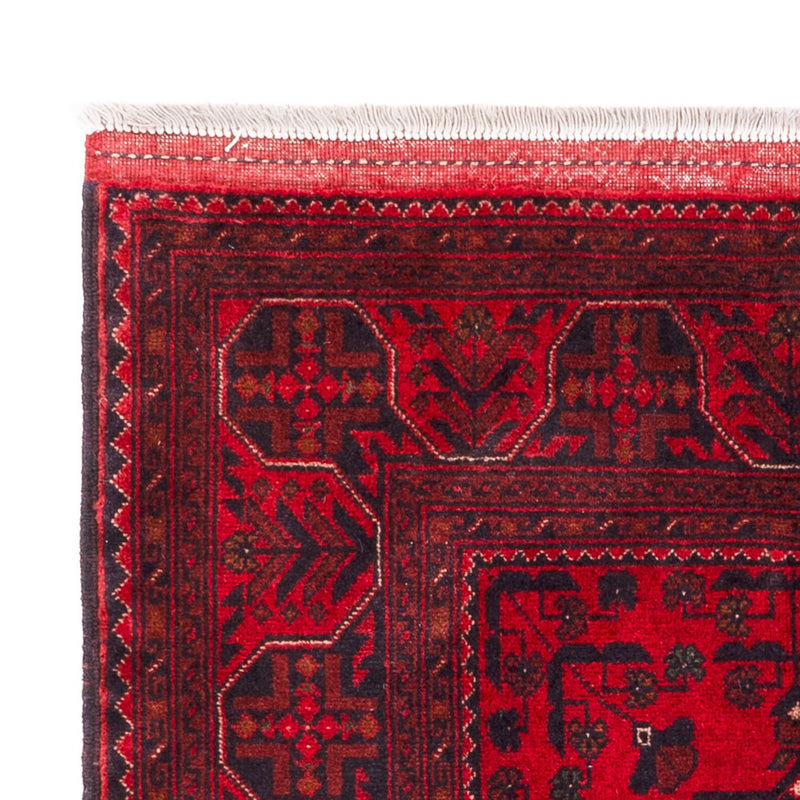 Alfombra afgana - Kunduz - 150 x 98 cm - rojo