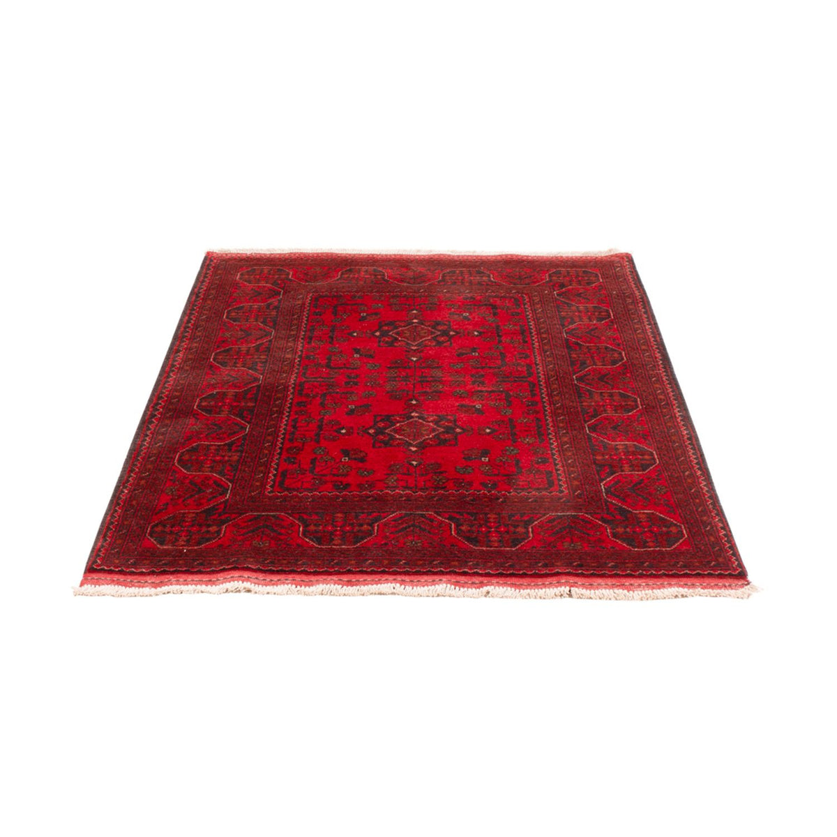 Alfombra afgana - Kunduz - 150 x 98 cm - rojo