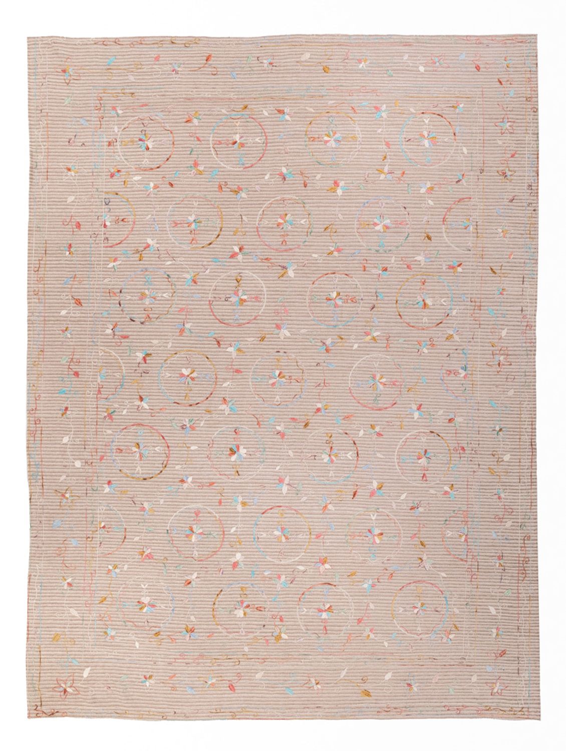 Alfombra Kelim - Oriental - Soumak - 336 x 236 cm - crema