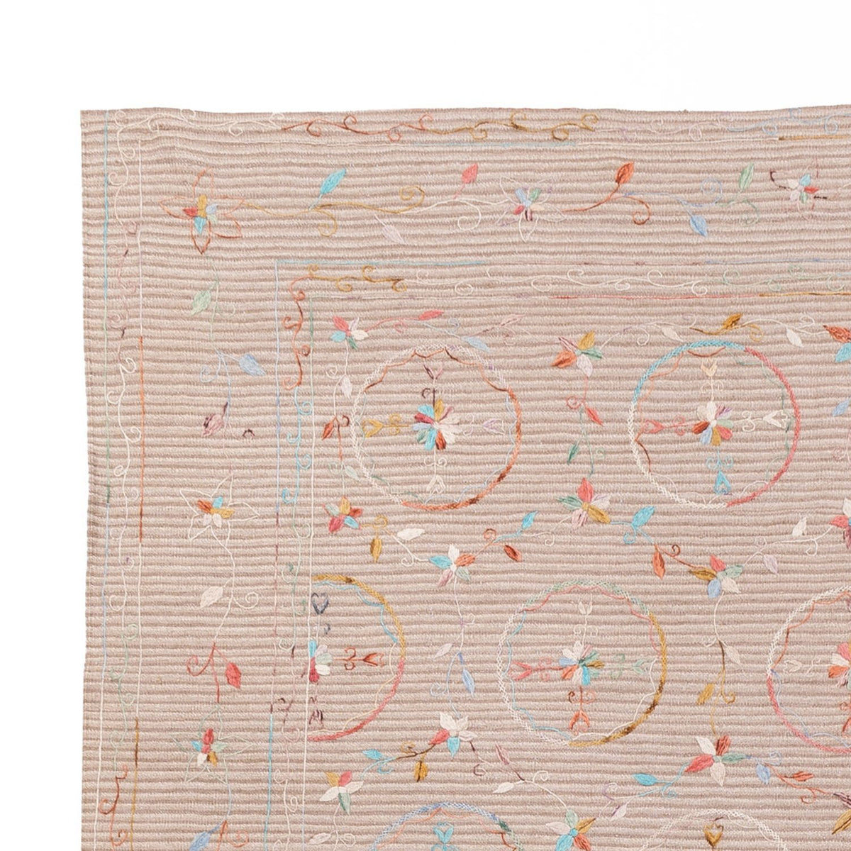 Alfombra Kelim - Oriental - Soumak - 336 x 236 cm - crema