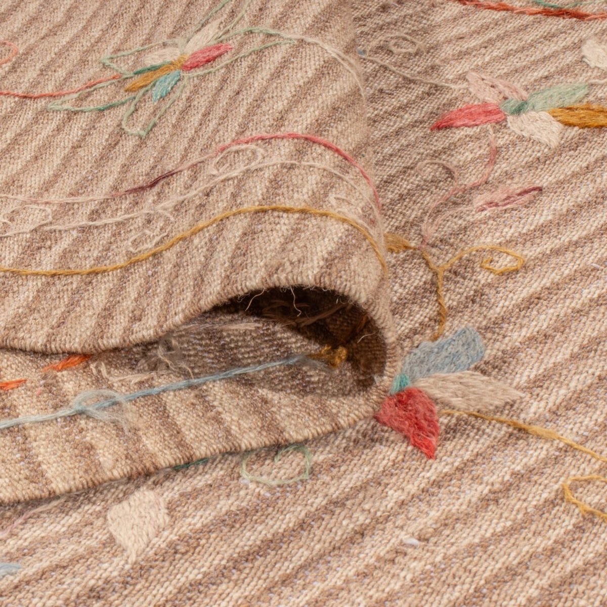 Alfombra Kelim - Oriental - Soumak - 336 x 236 cm - crema