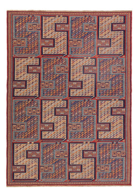 Alfombra Kelim - Oriental - Soumak - 217 x 157 cm - multicolor