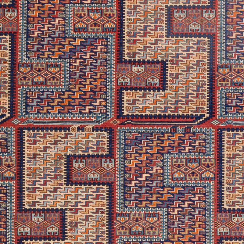 Alfombra Kelim - Oriental - Soumak - 217 x 157 cm - multicolor