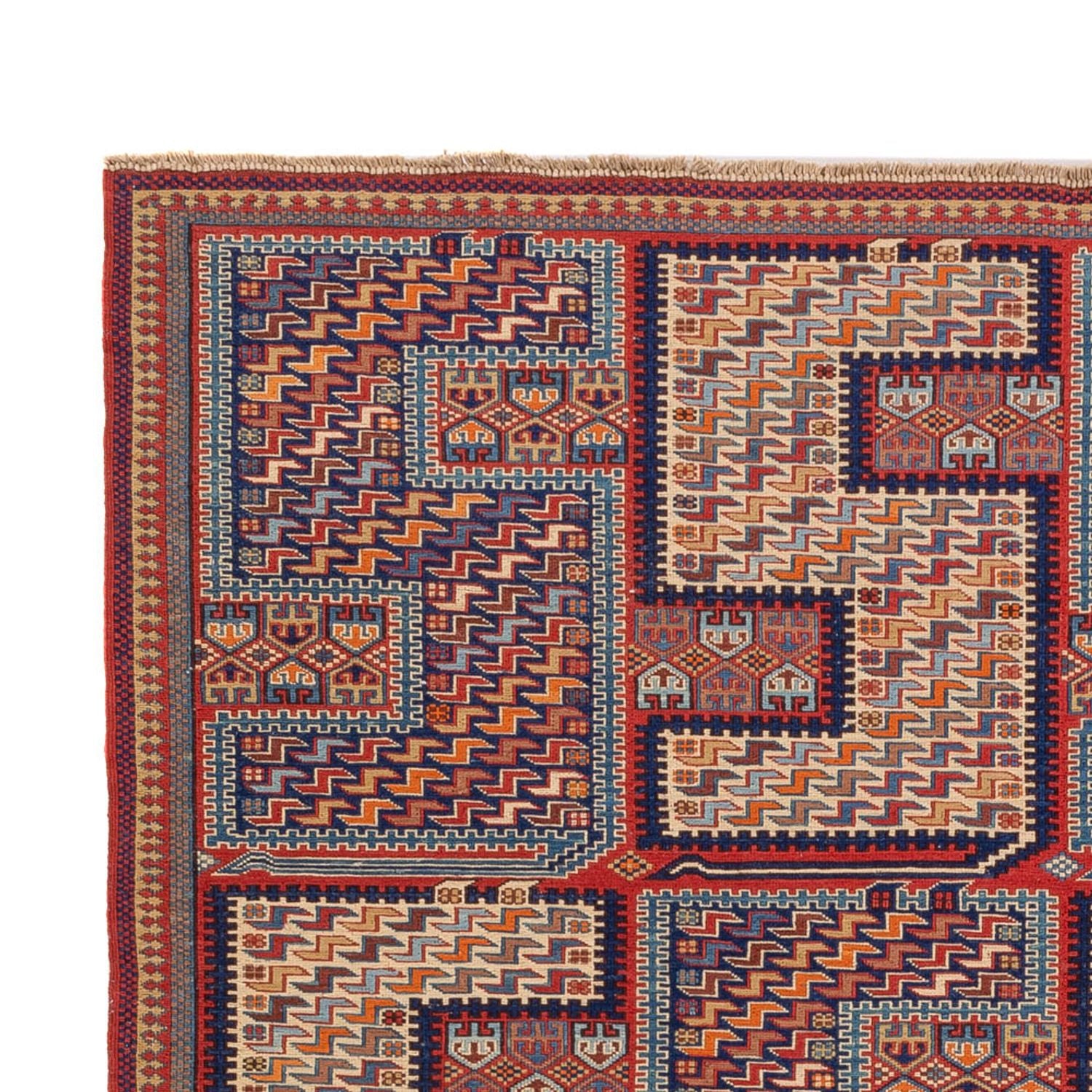 Alfombra Kelim - Oriental - Soumak - 217 x 157 cm - multicolor