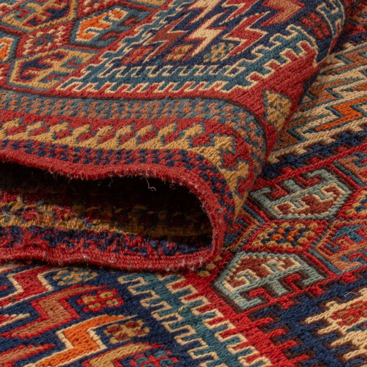 Alfombra Kelim - Oriental - Soumak - 217 x 157 cm - multicolor