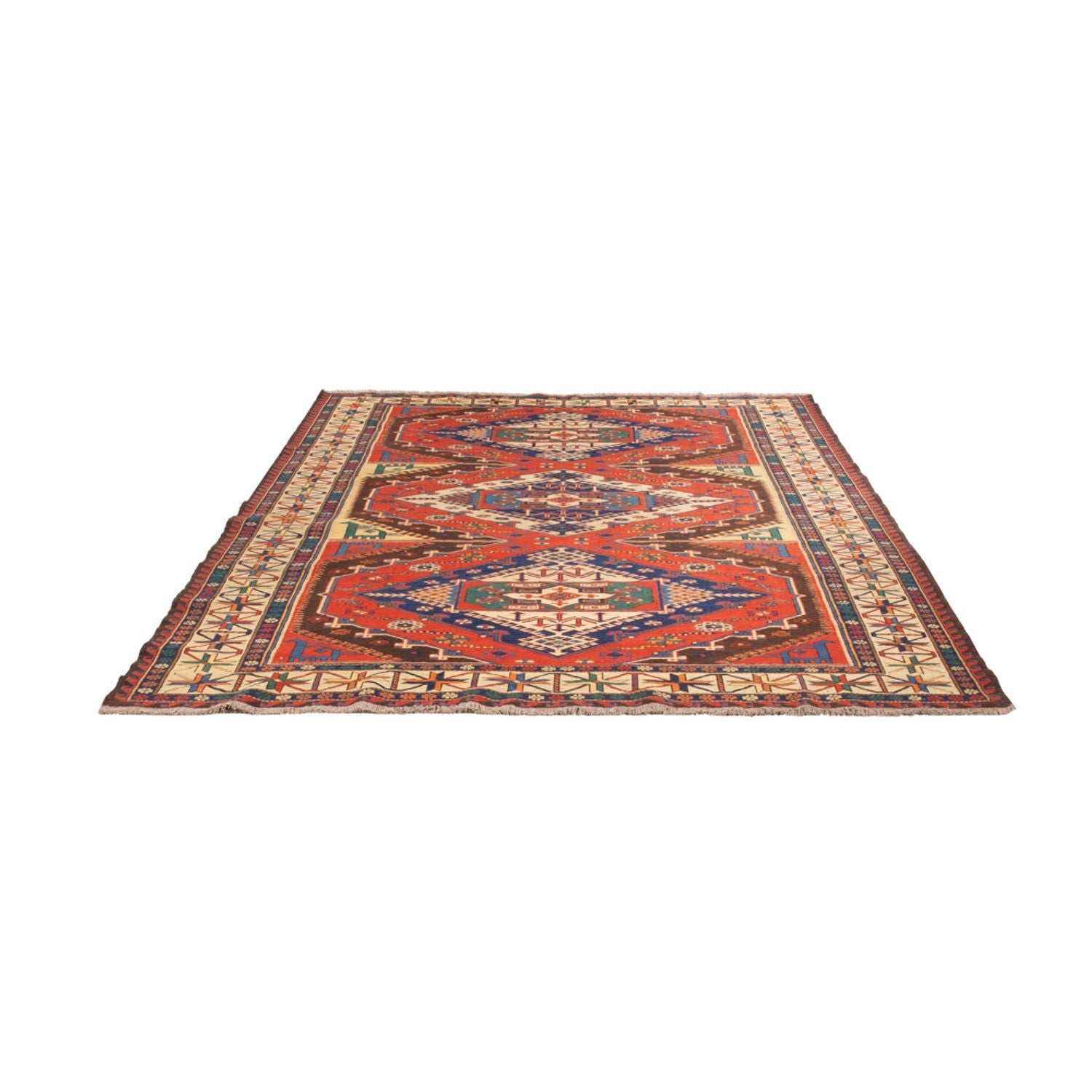 Alfombra Kelim - Oriental - Soumak - 272 x 204 cm - óxido