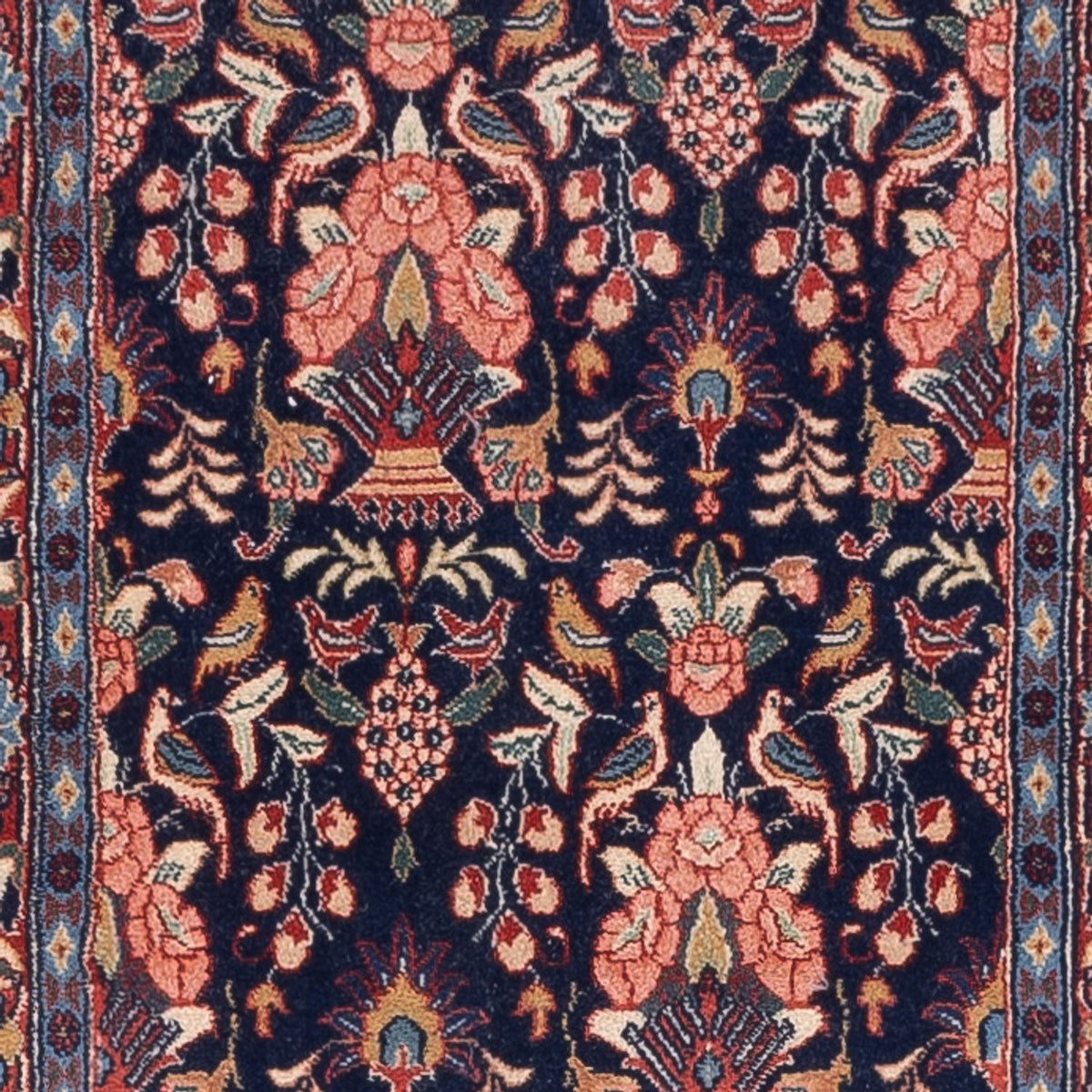 Alfombra de pasillo Alfombra persa - Nómada - 278 x 79 cm - azul oscuro