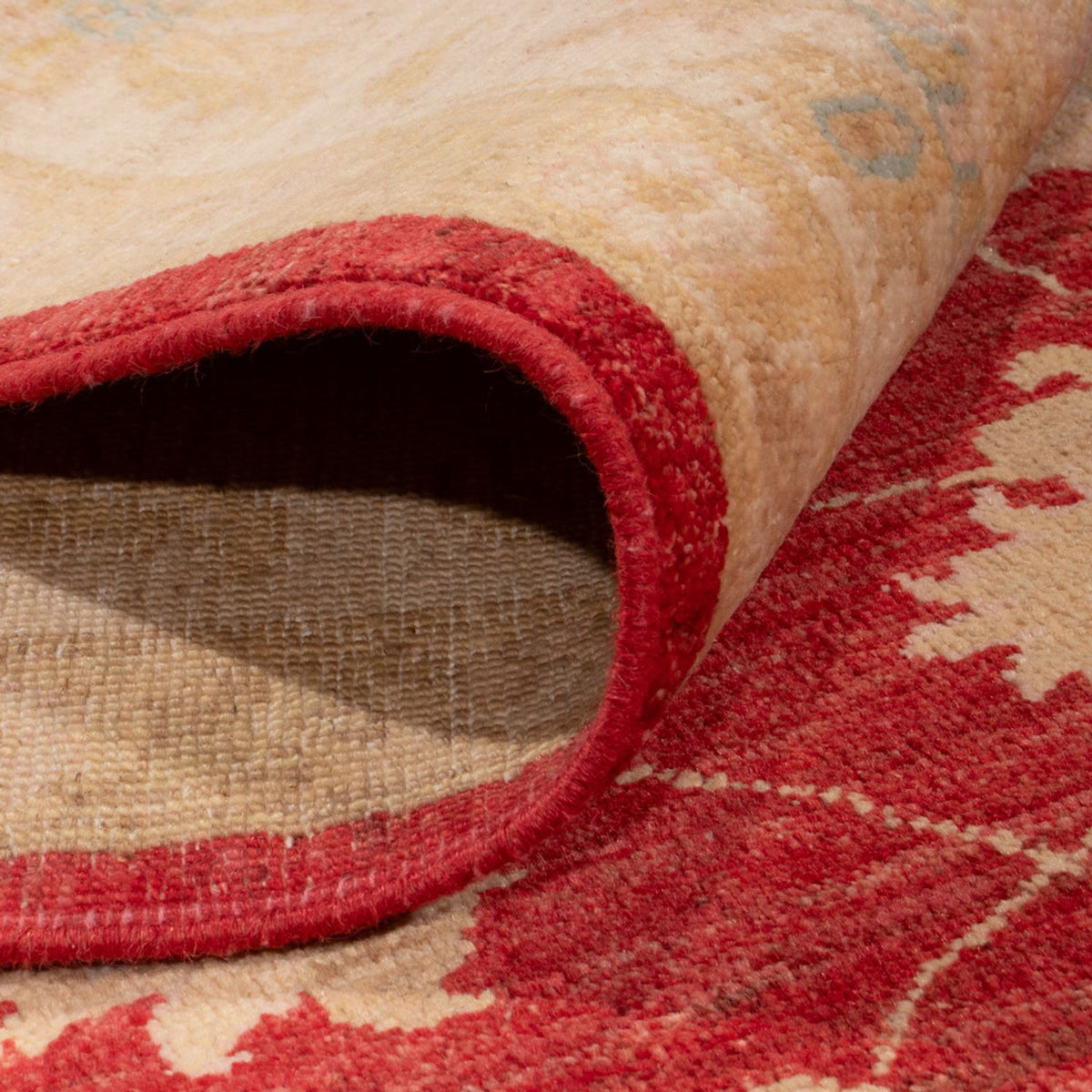 Alfombra Ziegler - 299 x 206 cm - rojo oscuro