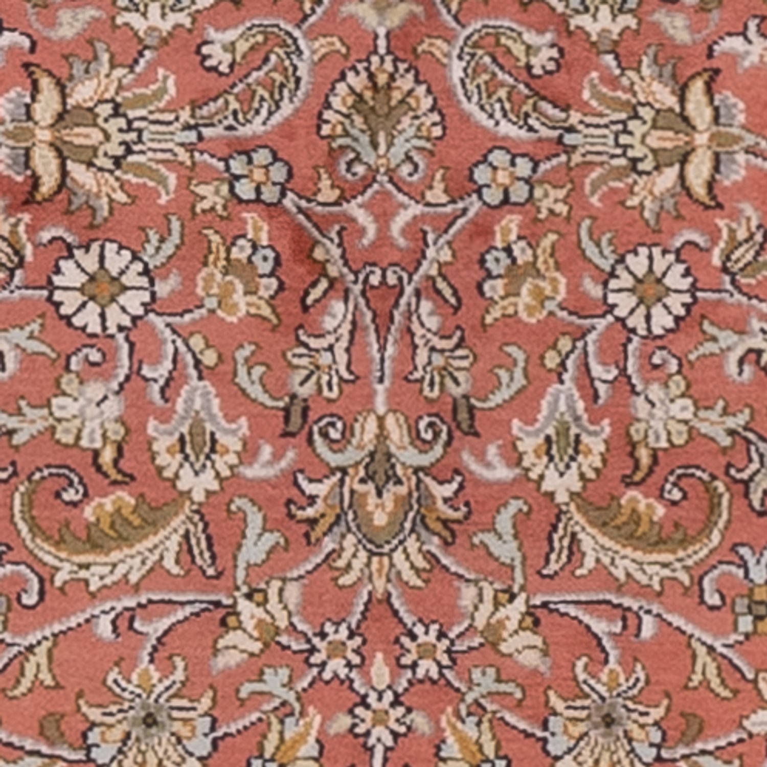 Alfombra de pasillo Alfombra de seda - Seda de Cachemira - 188 x 78 cm - rojo claro