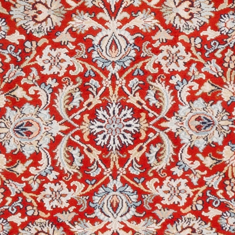 Alfombra de pasillo Alfombra de seda - Seda de Cachemira - 242 x 79 cm - rojo