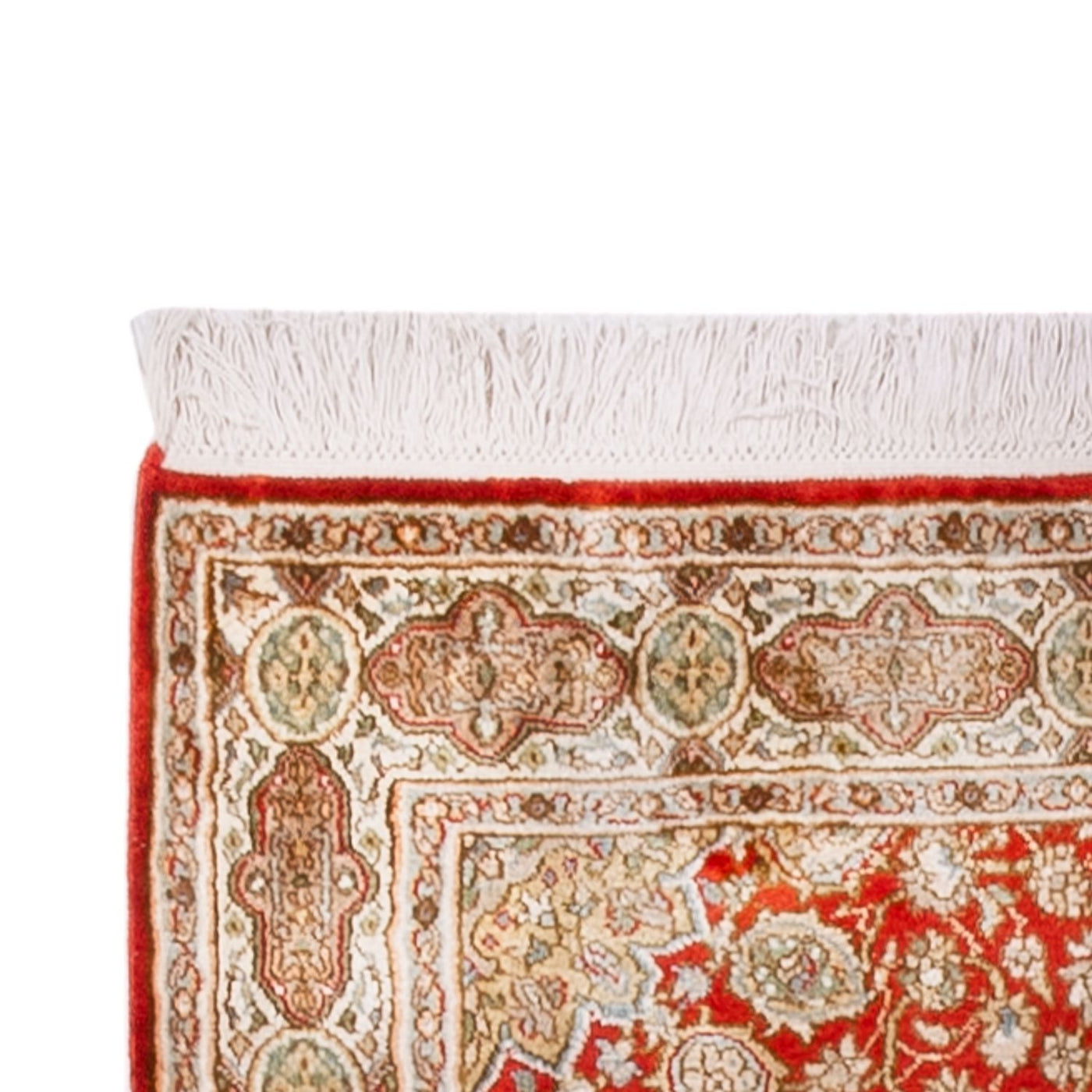 Seda de Cachemira Alfombra 251x79cm - Alfombra oriental