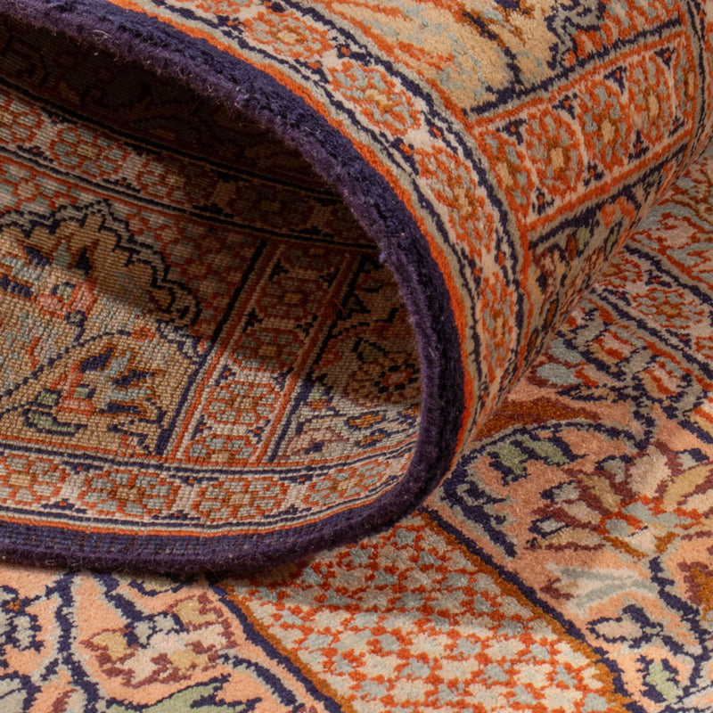 Alfombra de pasillo Alfombra de seda - Seda de Cachemira - 237 x 79 cm - beige oscuro