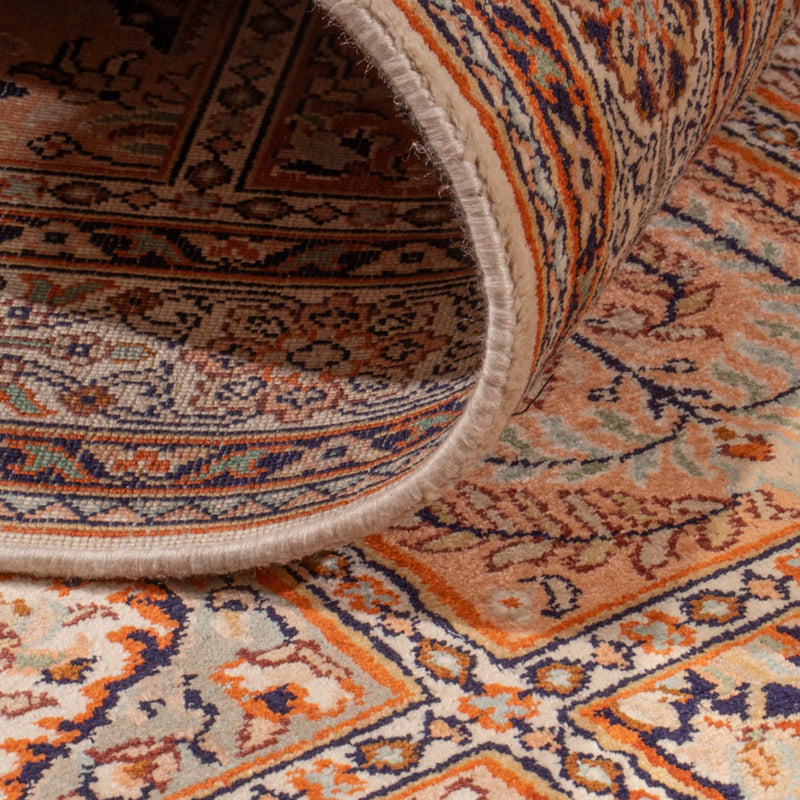 Alfombra de pasillo Alfombra de seda - Seda de Cachemira - 305 x 81 cm - beige oscuro