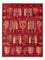 Alfombra Ziegler - Ariana - 284 x 209 cm - rojo
