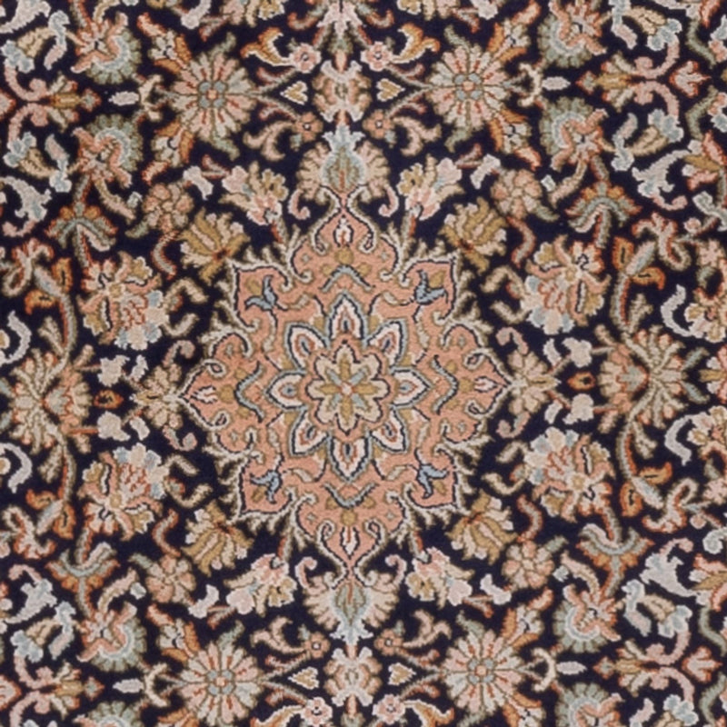Alfombra de pasillo Alfombra de seda - Seda de Cachemira - 264 x 76 cm - beige oscuro