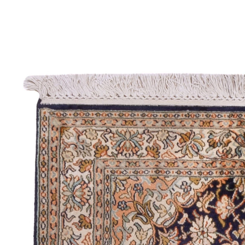 Alfombra de pasillo Alfombra de seda - Seda de Cachemira - 264 x 76 cm - beige oscuro