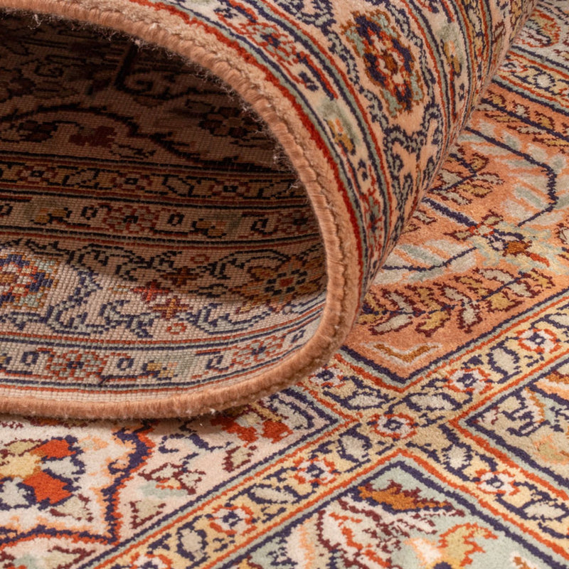 Alfombra de pasillo Alfombra de seda - Seda de Cachemira - 285 x 80 cm - beige oscuro