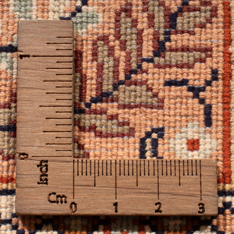 Alfombra de pasillo Alfombra de seda - Seda de Cachemira - 298 x 77 cm - beige oscuro
