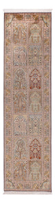 Seda de Cachemira Alfombra 296x78cm - Alfombra oriental