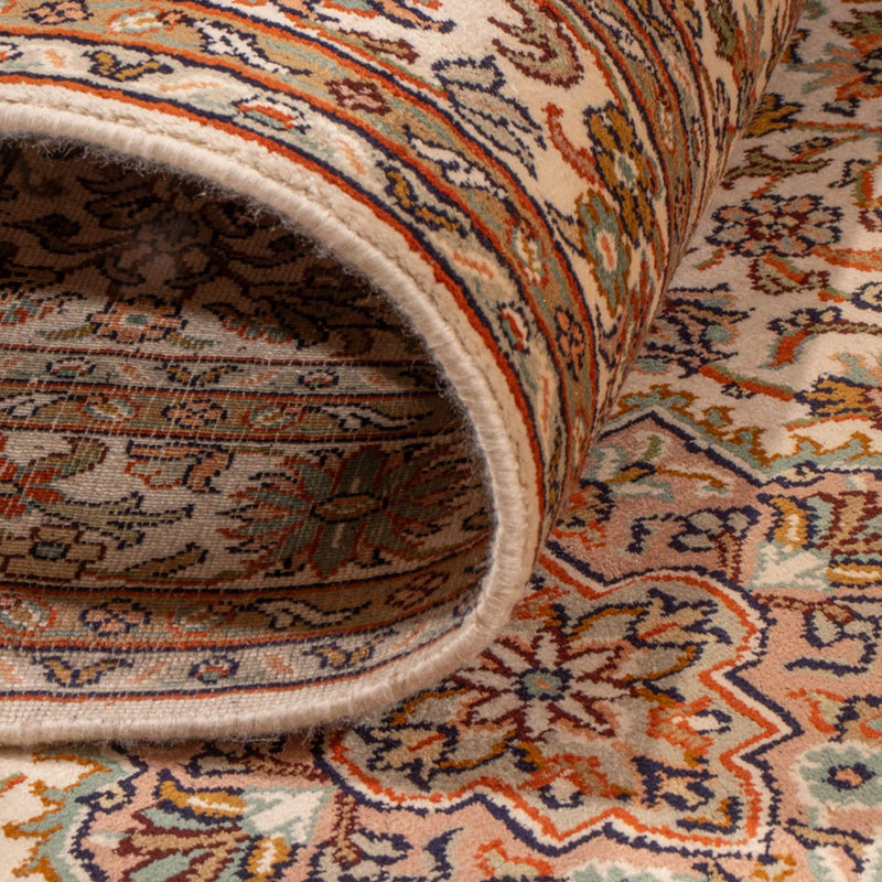 Alfombra de pasillo Alfombra de seda - Seda de Cachemira - 290 x 81 cm - beige claro
