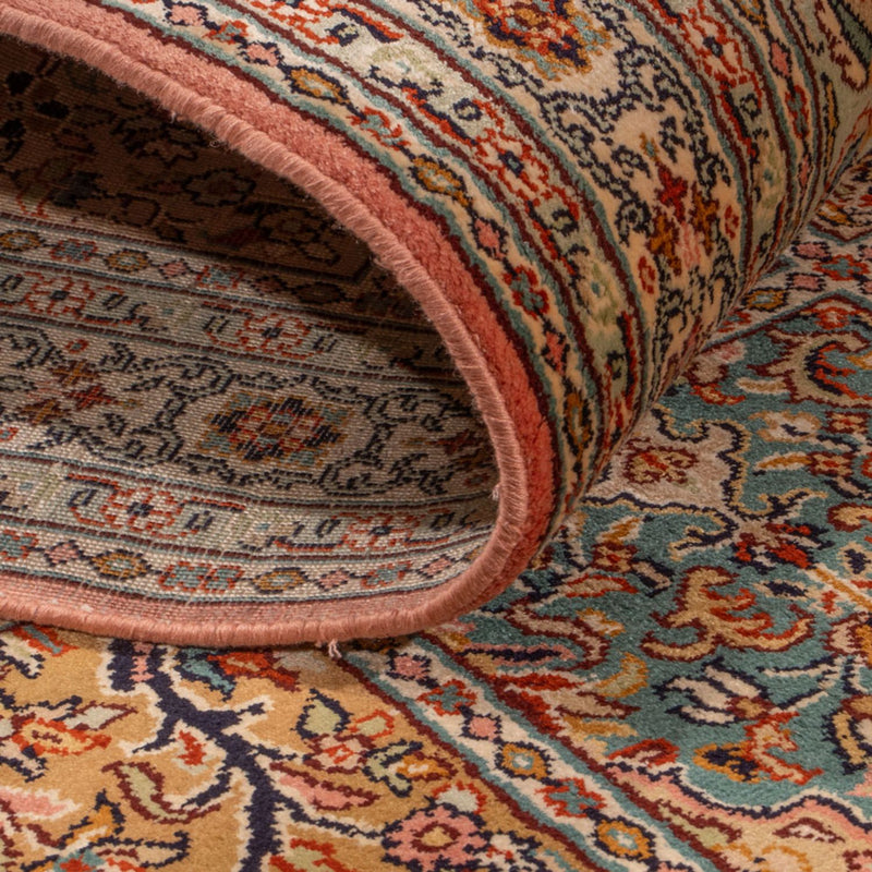 Alfombra de pasillo Alfombra de seda - Seda de Cachemira - 280 x 80 cm - beige oscuro