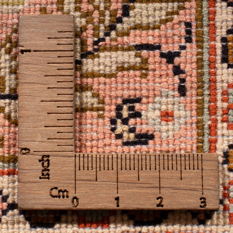 Alfombra de pasillo Alfombra de seda - Seda de Cachemira - 282 x 79 cm - beige oscuro