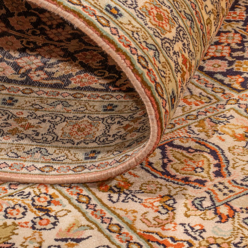 Alfombra de pasillo Alfombra de seda - Seda de Cachemira - 310 x 81 cm - beige oscuro