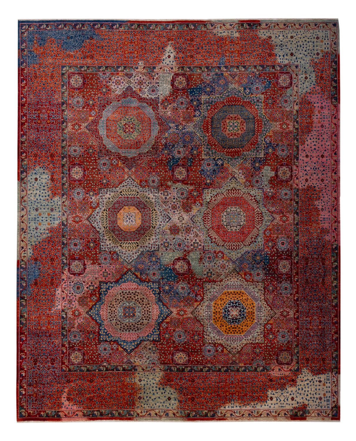Alfombra de diseño - 292 x 249 cm - multicolor