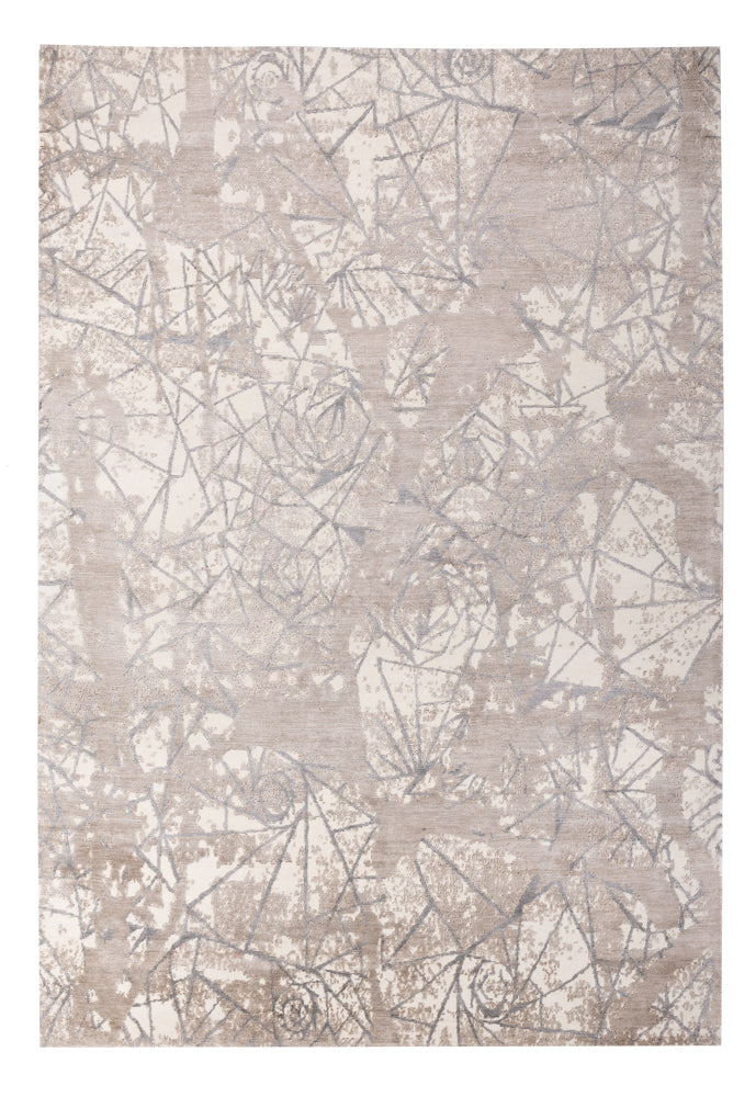 Alfombra de diseño - 304 x 204 cm - plata