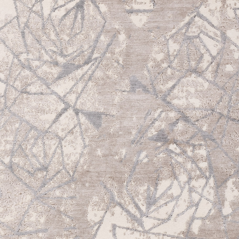 Alfombra de diseño - 304 x 204 cm - plata